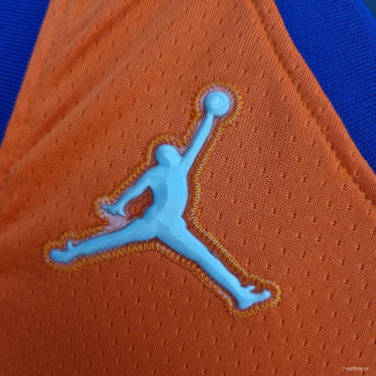 75th Anniversary BOOKER#1 Phoenix Suns Jordan Theme Orange NBA Jersey