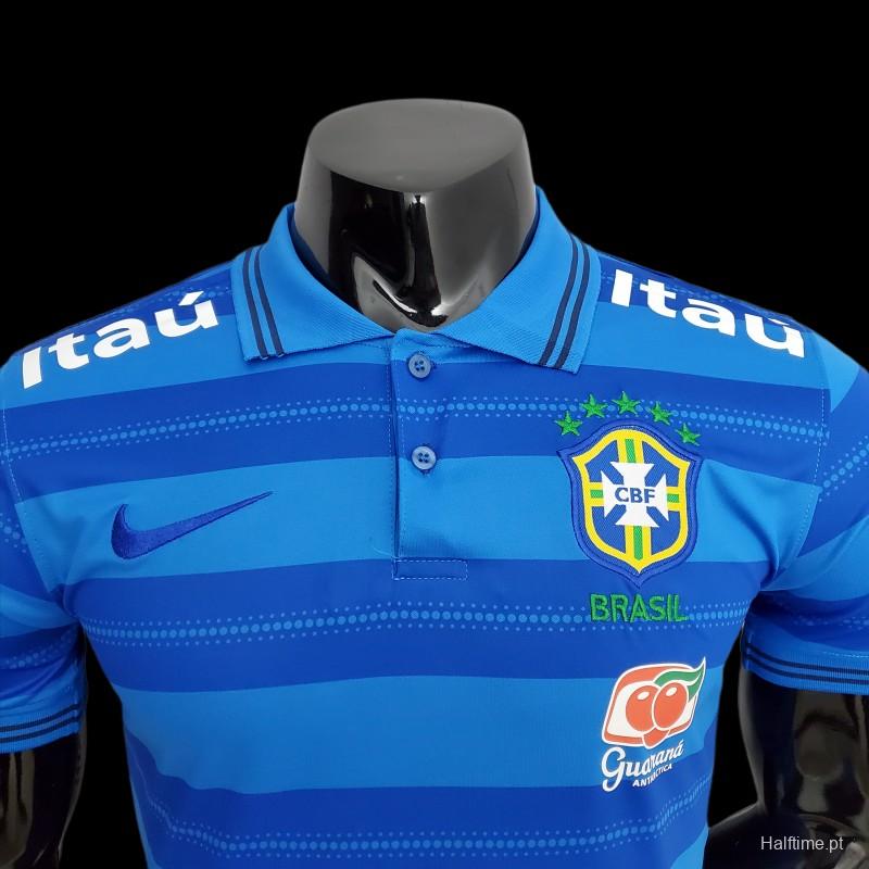 2022 Brazil POLO Blue Stripe