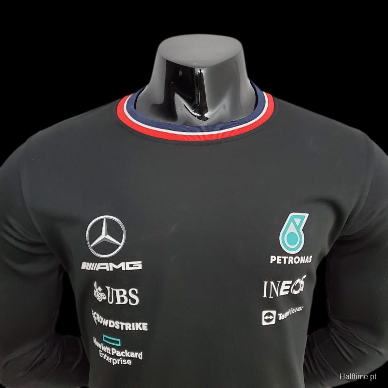 F1 Formula One 2022 Mercedes Long Sleeve Black 