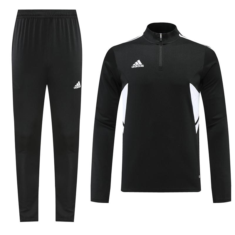 22./23 Adidas Black Half Zipper Tracksuit