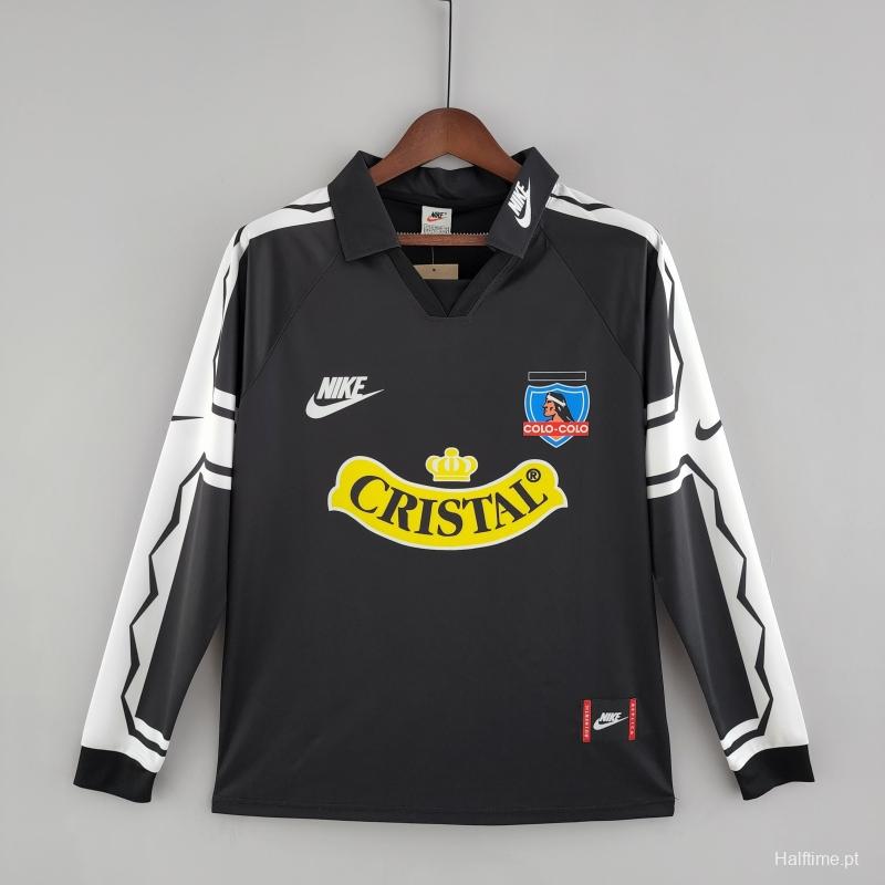 Retro 1995 Long Sleeve Colo Colo Away Soccer Jersey