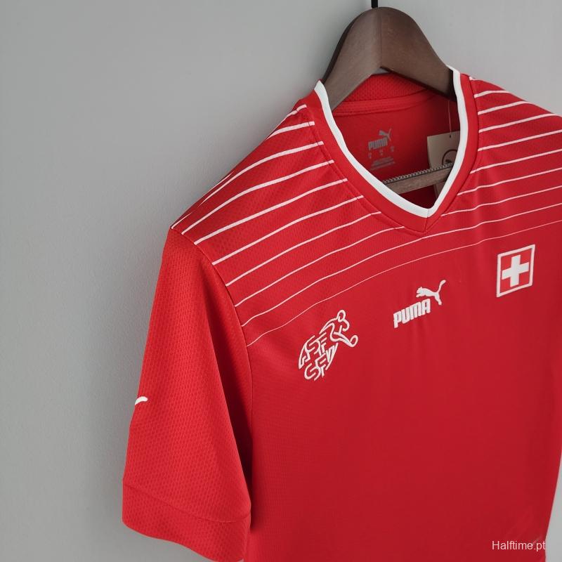 2022 Switzerland Home Soccer Jersey