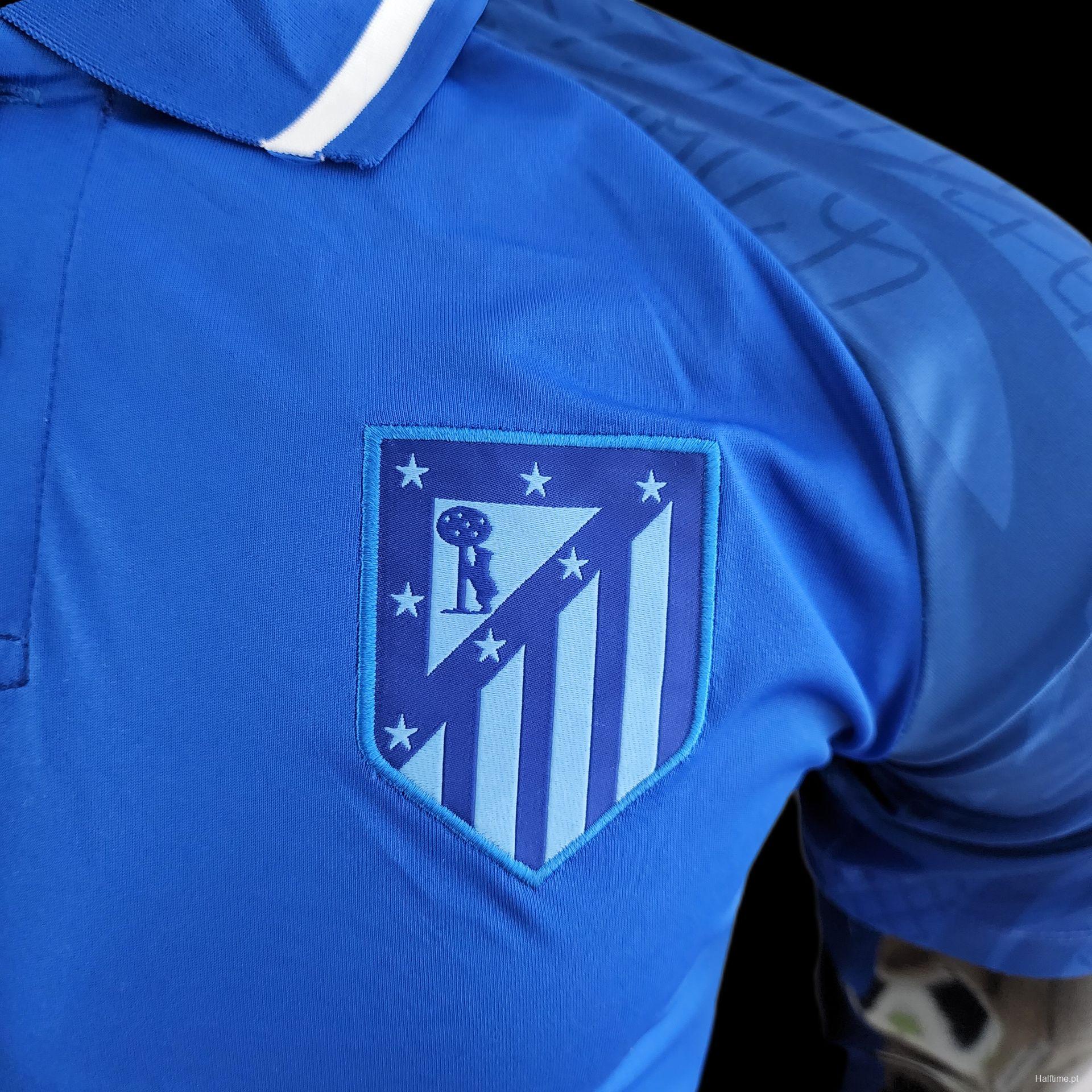 22/23 POLO Atletico Madrid Blue Jersey