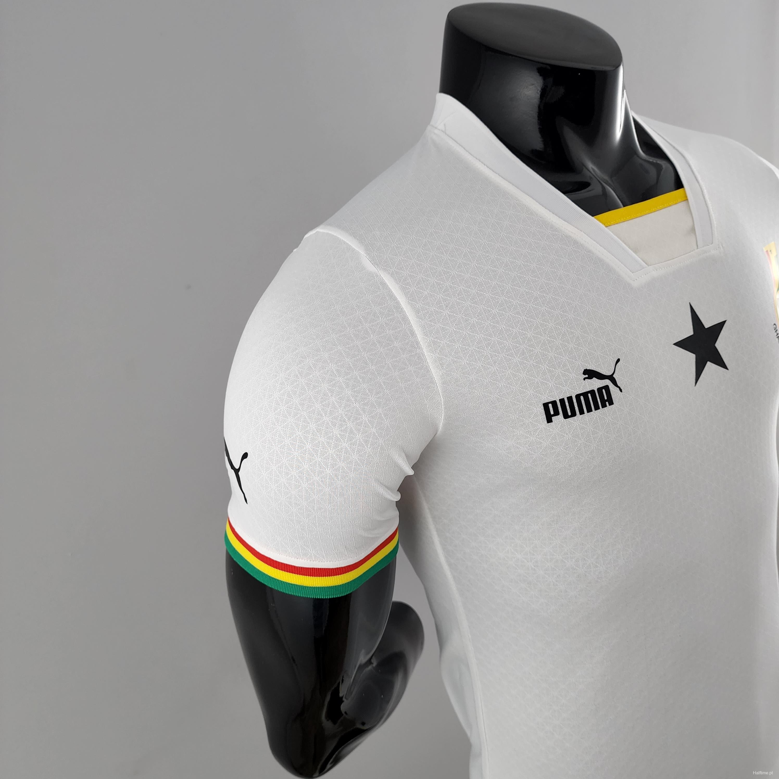 Player Version 2022 Ghana Home Soccer Jersey