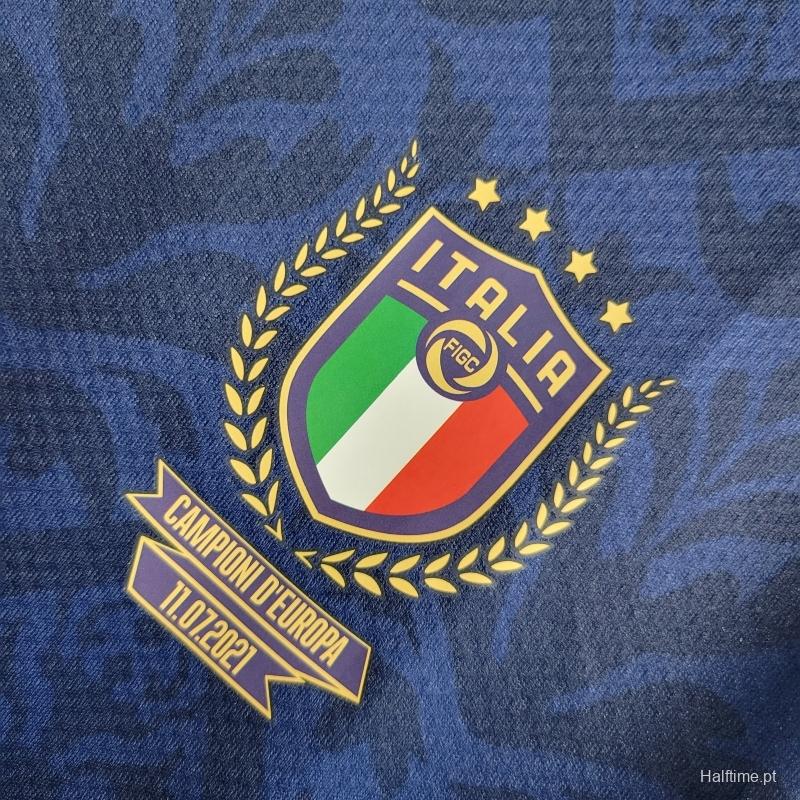 2022 Italy European Championship Special Edition Royal Blue Jersey