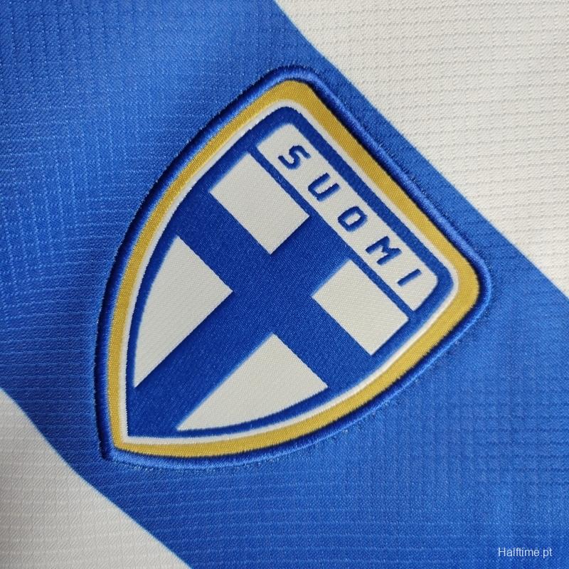 2022 Finland Home Soccer Jersey