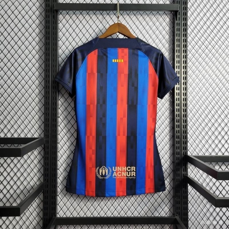 22/23 Woman Barcelona Home S Soccer Jersey