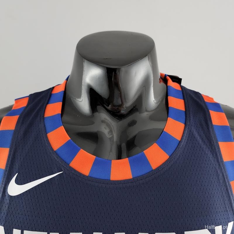 New York Knicks Barrett #9 Striped NBA Jersey