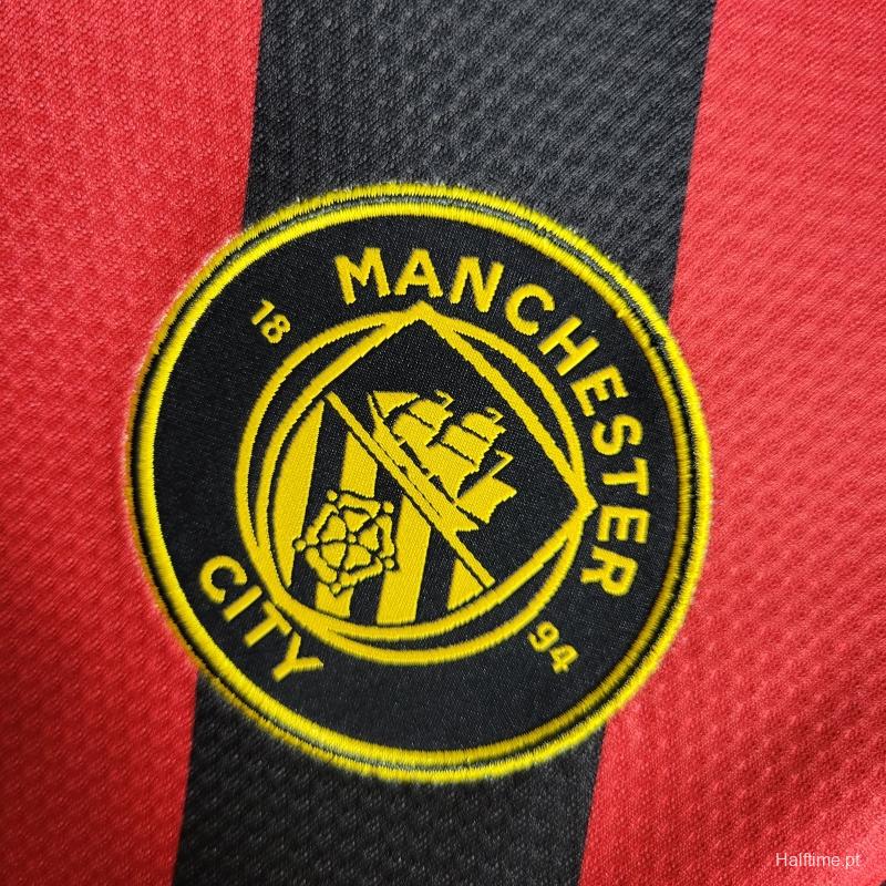 22/23 Long Sleeves Manchester City Away Soccer Jersey