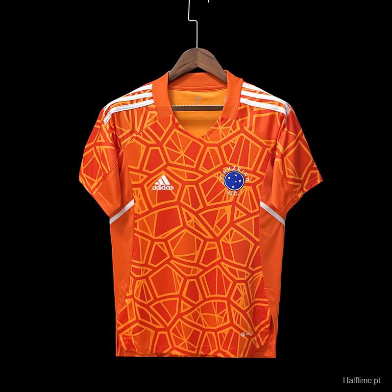 22/23 Cruzeiro Goalkeeper Orange Jersey