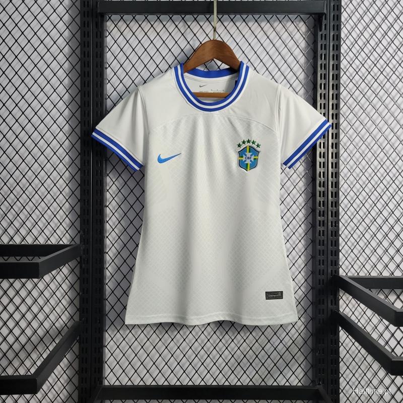 2022 Woman Brazil Concept White Jersey