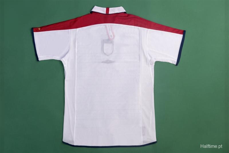 Retro 2004 England Home Soccer Jersey