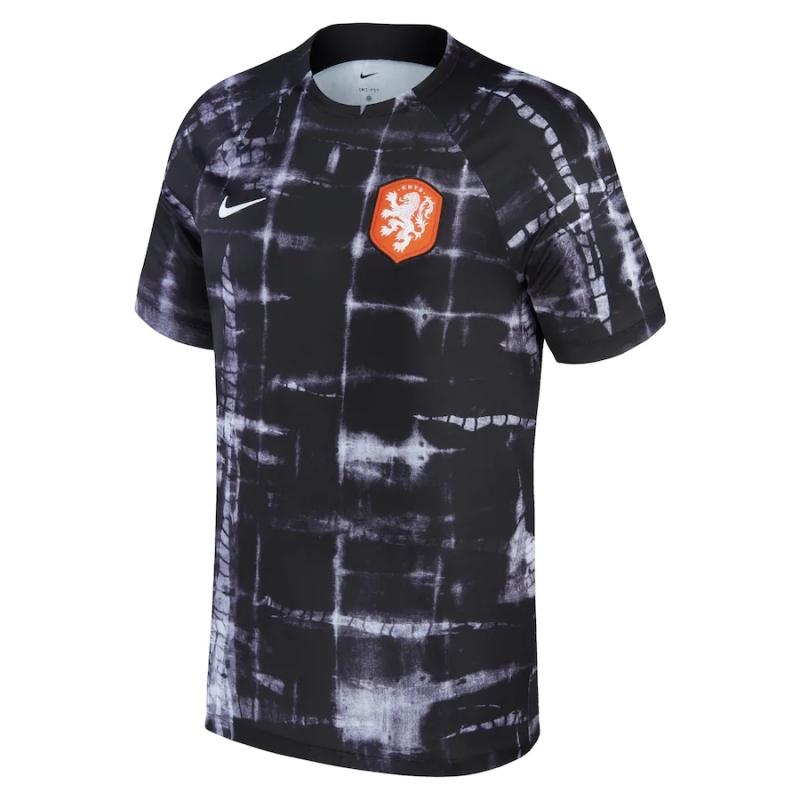 2022 Netherlands Black Pre-Match Jersey