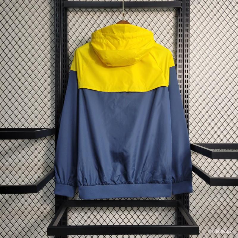 2022 Brazil Yellow Blue Windbreaker