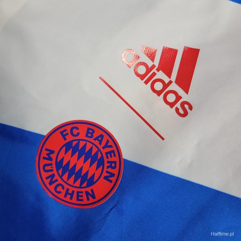 23-24 Bayern Munich Blue Reversible Windbreaker