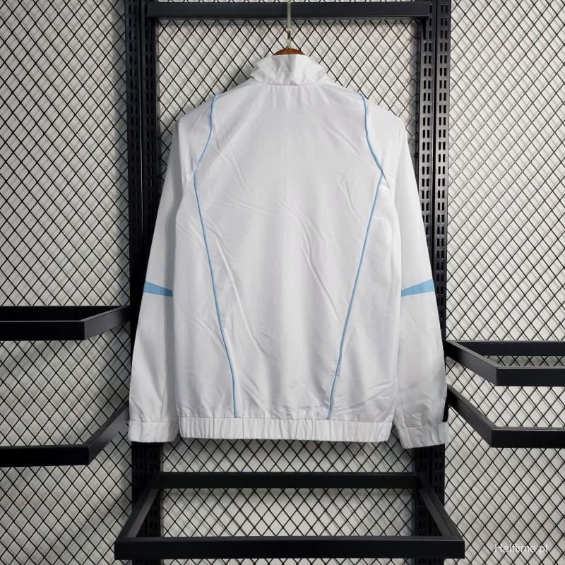 23-24 Real Madrid White Windbreaker