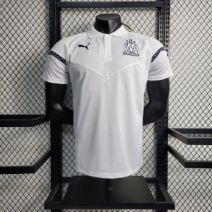 23-24 Olympique Marseille POLO White Jersey