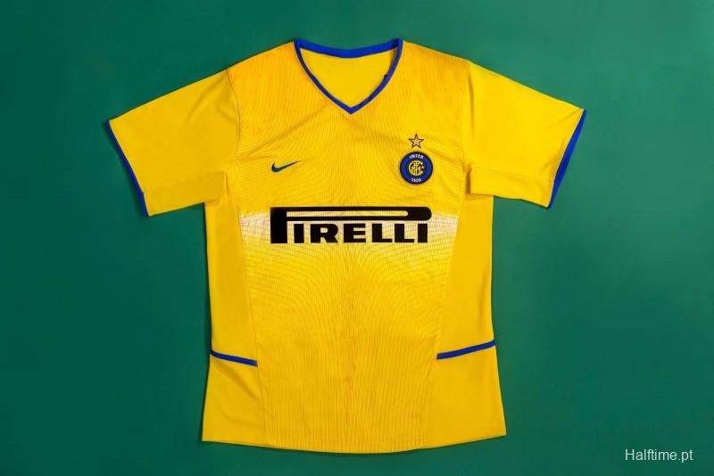 Retro 02/03 Inter Milan Third Yellow Jersey