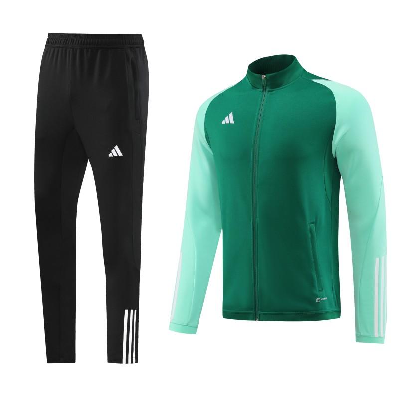 2023 Adidas Green Full Zipper Jacket +Pants