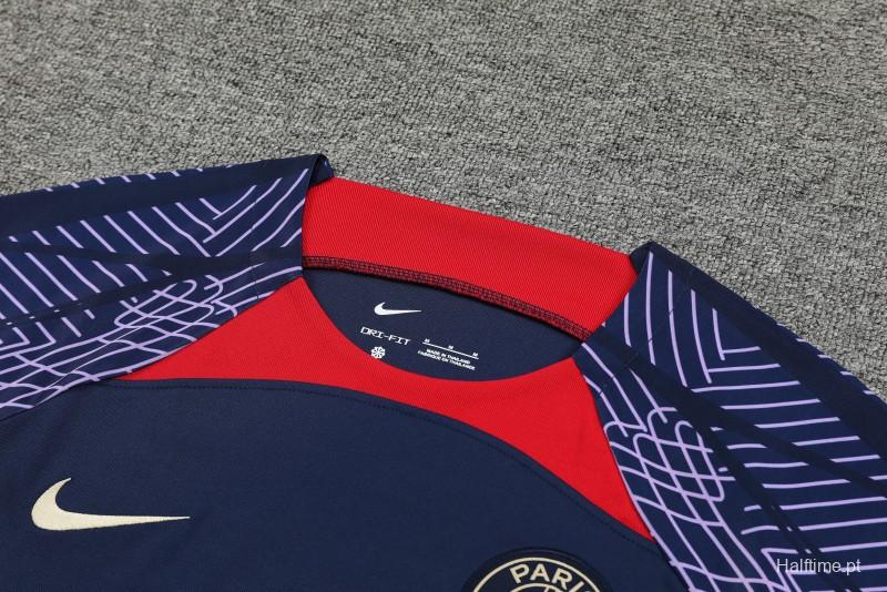 23-24 PSG Navy Short Sleeve+Shorts