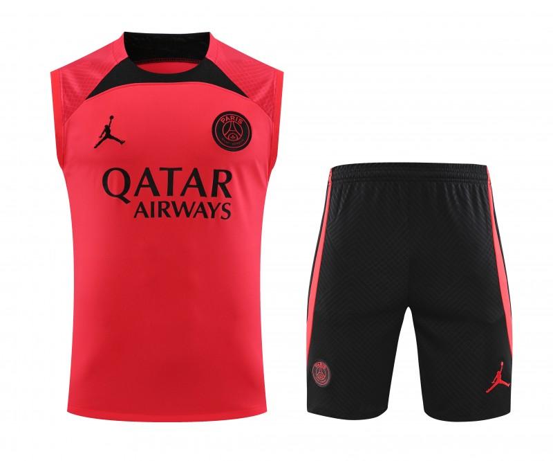 23-24 PSG Carmine Vest Jersey+Shorts