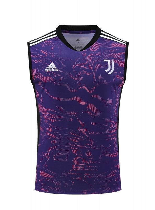 23-24 Juventus Purple Vest Jersey+Shorts