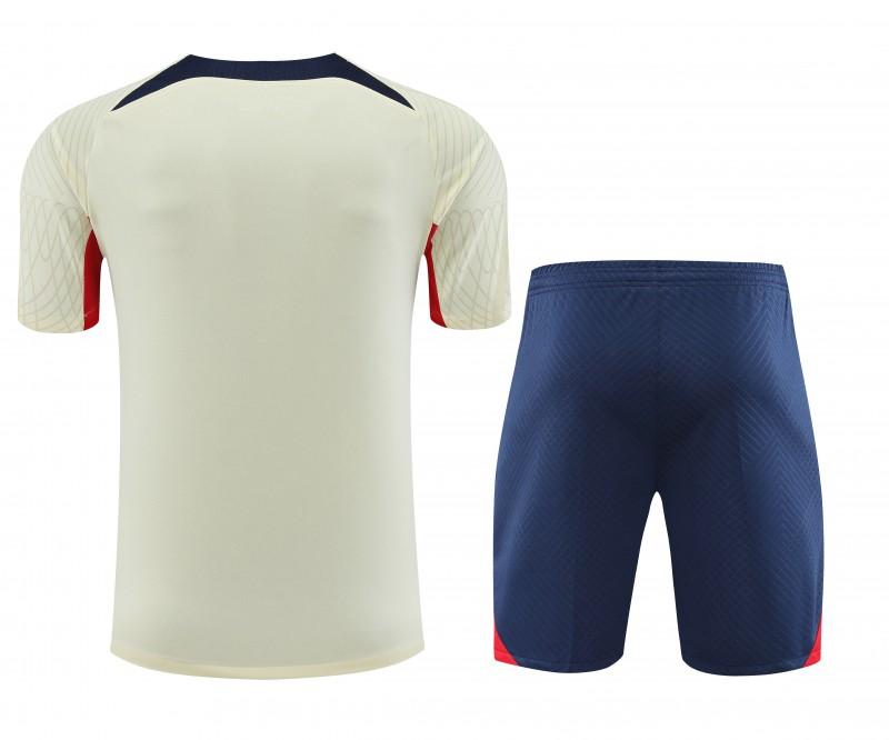 23-24 PSG Beige Short Sleeve+Shorts