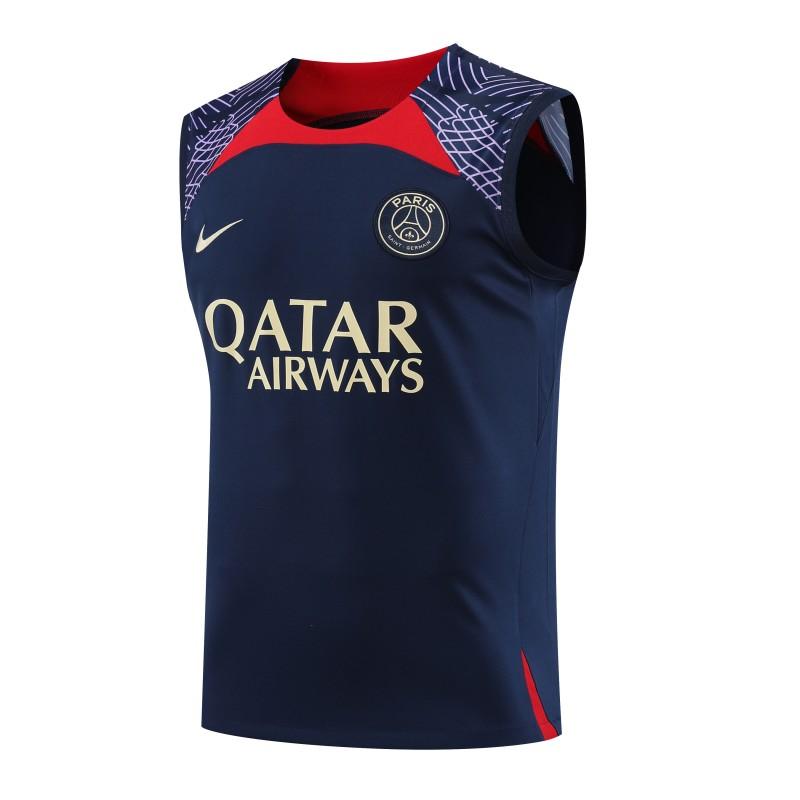 23-24 PSG Navy Vest Jersey+Shorts