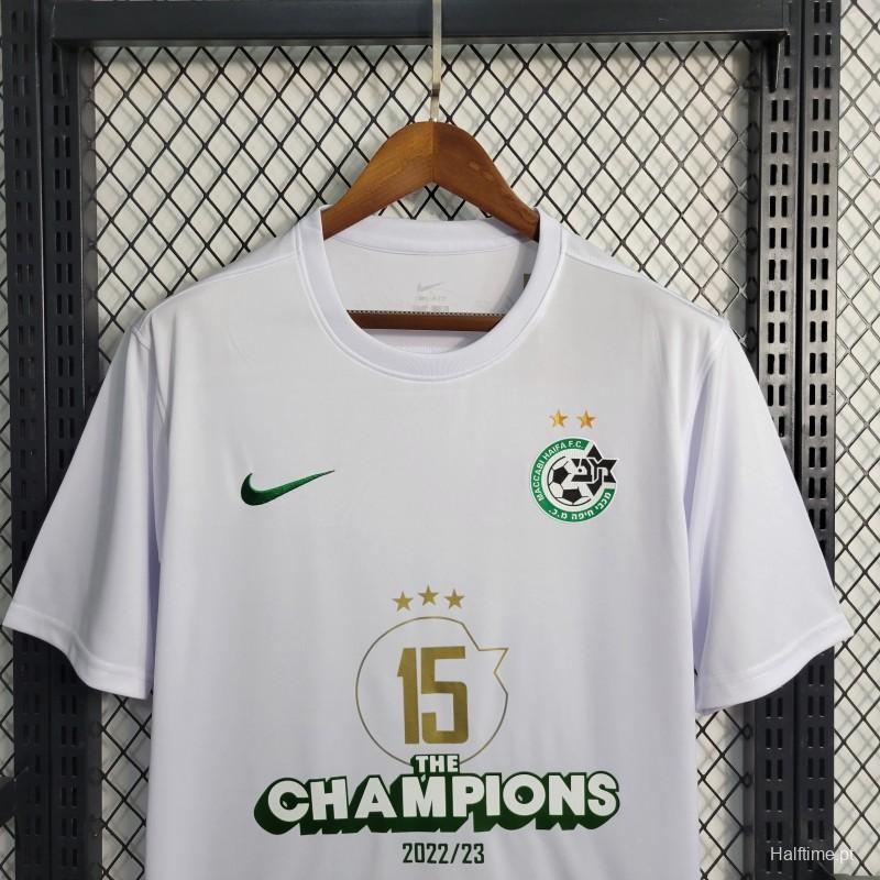 23-24 Maccabi Haifa White Champion Jersey