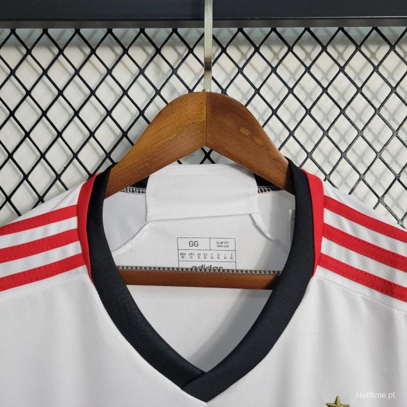 23-24 Flamengo White Away Vest Jersey