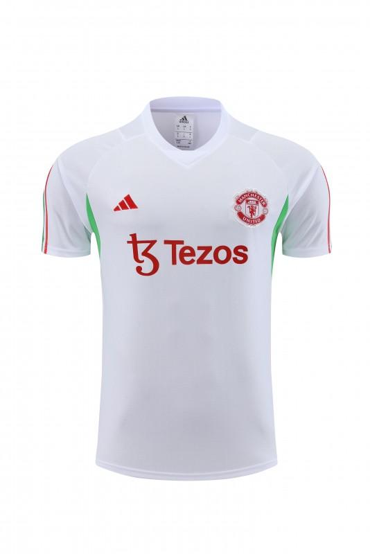 23 24 Manchester United White Short Sleeve+Shorts