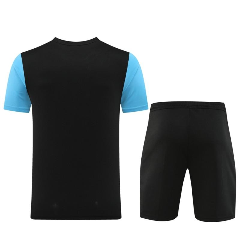 23/24 NIKE Black/Blue Short Sleeve Jersey+Pants