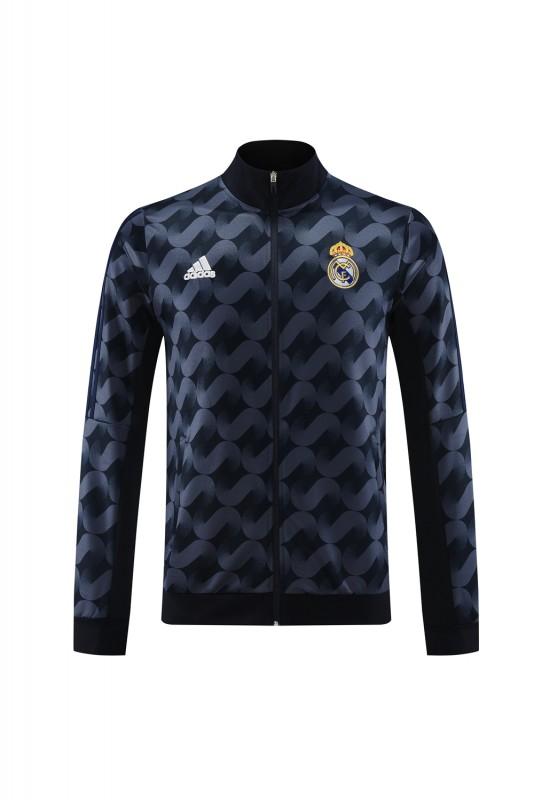 23/24 Real Madrid Black Full Zipper Jacket+Pants