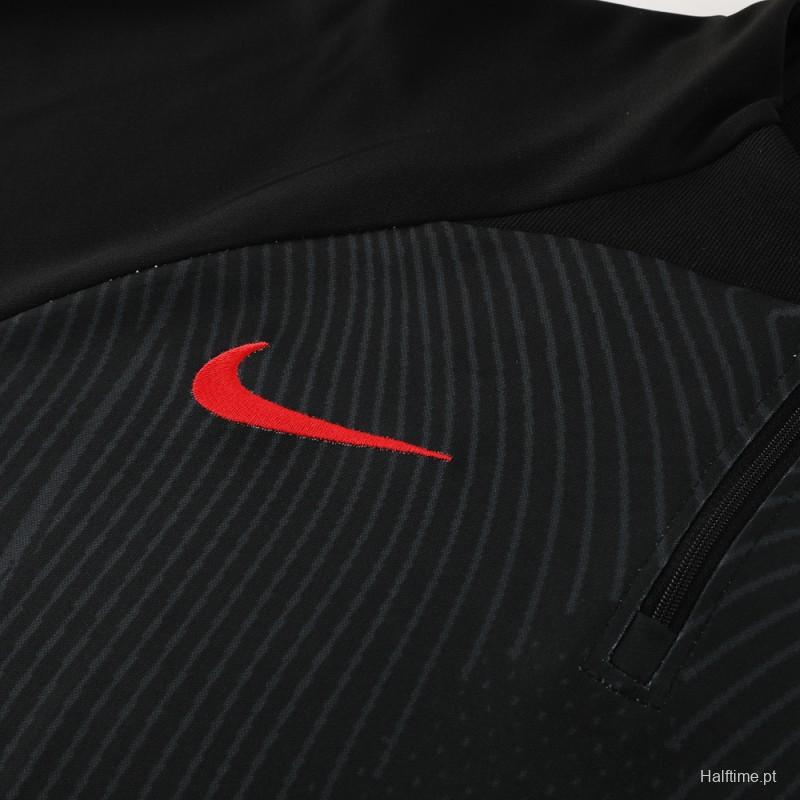 2024 Nike Black Half Zipper Jacket+Pants