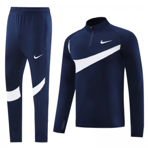 2024 Nike Navy/White Half Zipper Jacket+Pants