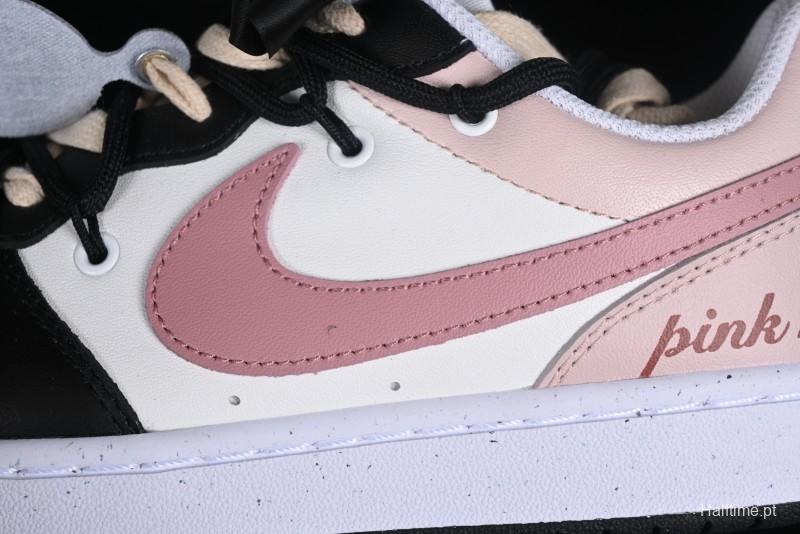 Nike Court Borough Love Rose Pink Non-Slip Wear-Resistant Low-Cut Sneakers