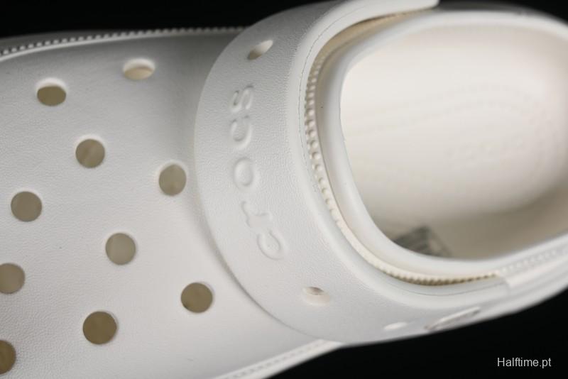 Crocs Classic Clog Retro Beach Sandals with Adjustable Heel Strap and Thick Sole - B.D4