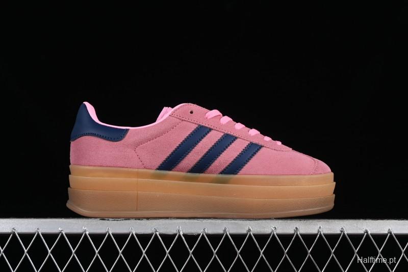 Adidas Originals Gazelle Bold H06122 Low-Top Sneakers with Thick Sole for Casual Wear, Slip-Resistant and Durable