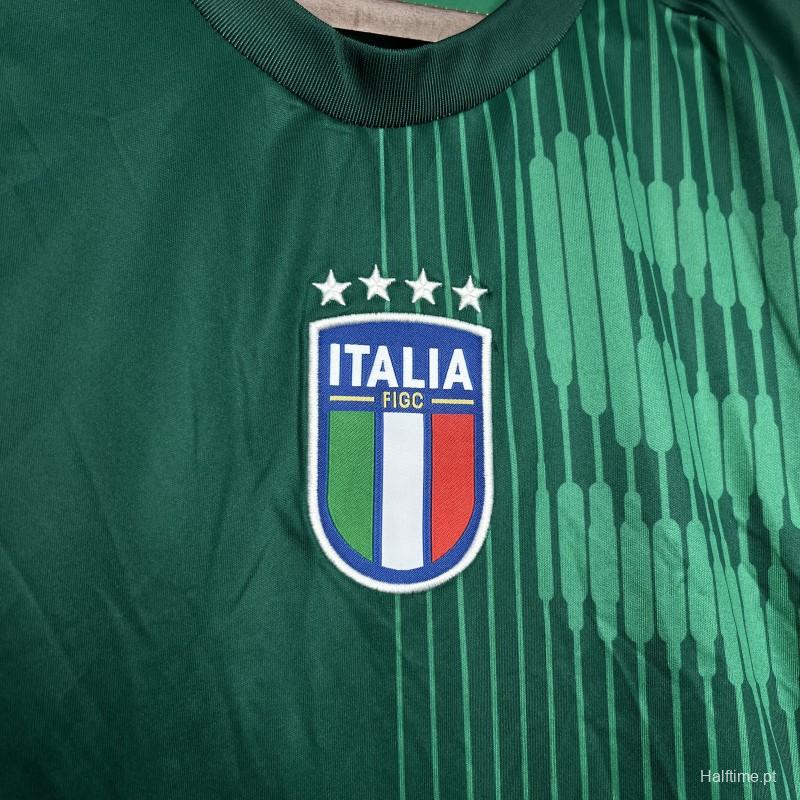 2024 Italy Pre-Match Green Jersey