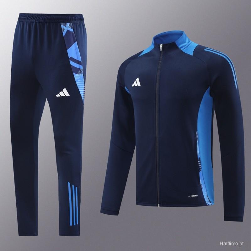 24/25 Adidas Navy/Blue Full Zipper Jacket +Long Pants