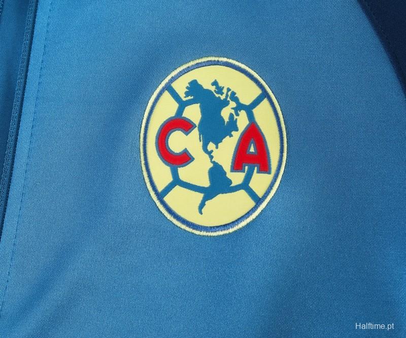 24/25 Club America Blue/Navy Full Zipper Jacket +Long Pants