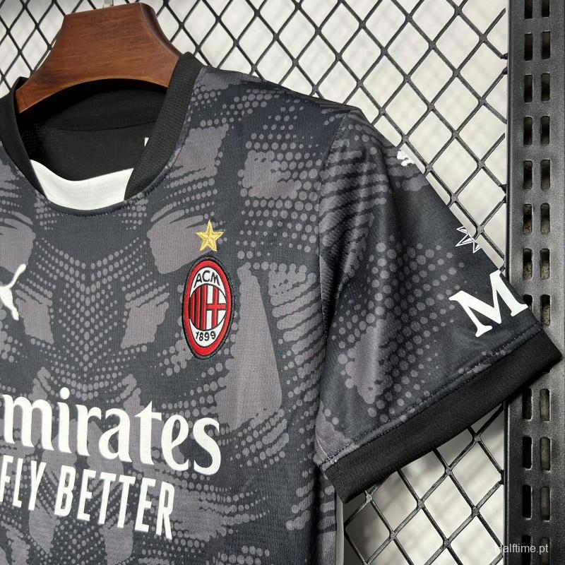 24/25 Kids AC Milan Black Goalkeeper Jersey