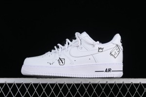 Nike Air Force 1 '07 Low Graffiti Casual Sneakers - CV9879-541