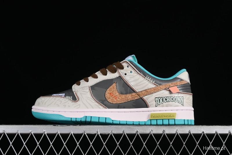 Nike Dunk Low Panda Prank Spring Touchdown Spring Forward Brown Green SB Strap Low Top Casual Skate Shoes - DV0834-101