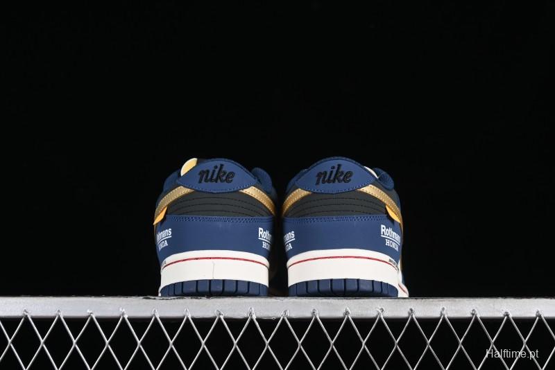 Nike SB Dunk Low Retro White Blue Collaboration Low-Top Casual Skateboarding Shoes - MU0232-365
