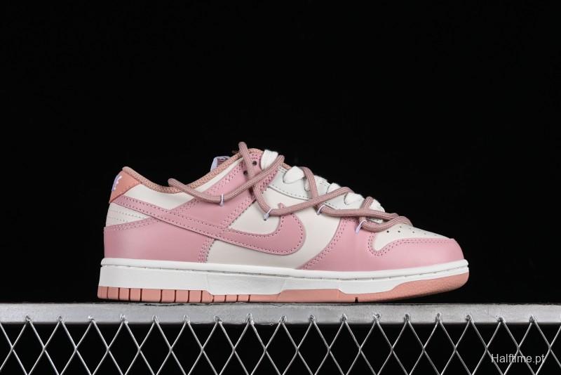 Nike Dunk Low ESS Custom Edition Rose Pink Retro Sweetheart Low-Top Casual Sneakers - DD1503-118