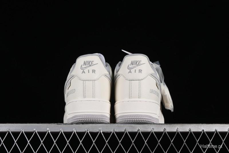 Nike Undefeated Air Force 1'07 Low Casual Sneakers in Beige Hemp with Reflective Details - UT2023-203