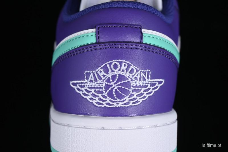 Nike Air Jordan 1 Low AJ1 Charlotte Hornets Lifestyle Casual Sneakers - HJ9013-550