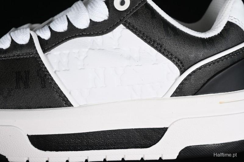 MLB NY Yankees Chunky Liner Classic Monogram Lightweight Platform Sneakers with 6cm Height Boost - 3ASXCMN4N50BKS
