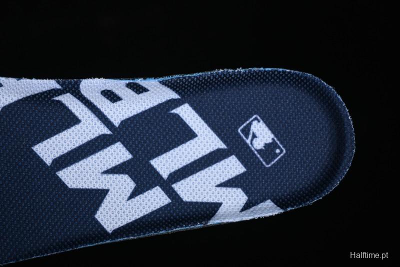 New York Yankees Chunky Liner Mid Denim Monogram Sandals with Thick Sole - 3ASXCHL4N50BLS